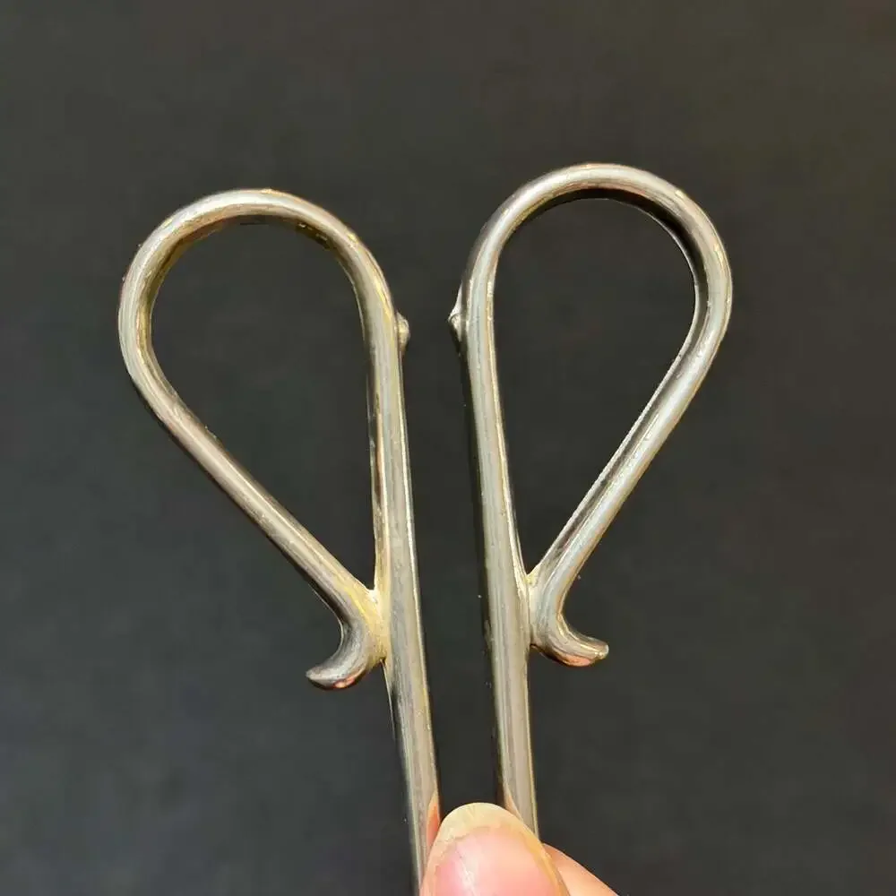 Vintage EP Zinc Silver Plated Scissor Style Pastry and Salad Serving Tongs